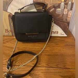 Katie Loxton London ~Alyce Mini~Leather Crossbody Bag w/top Handle & Long Chain